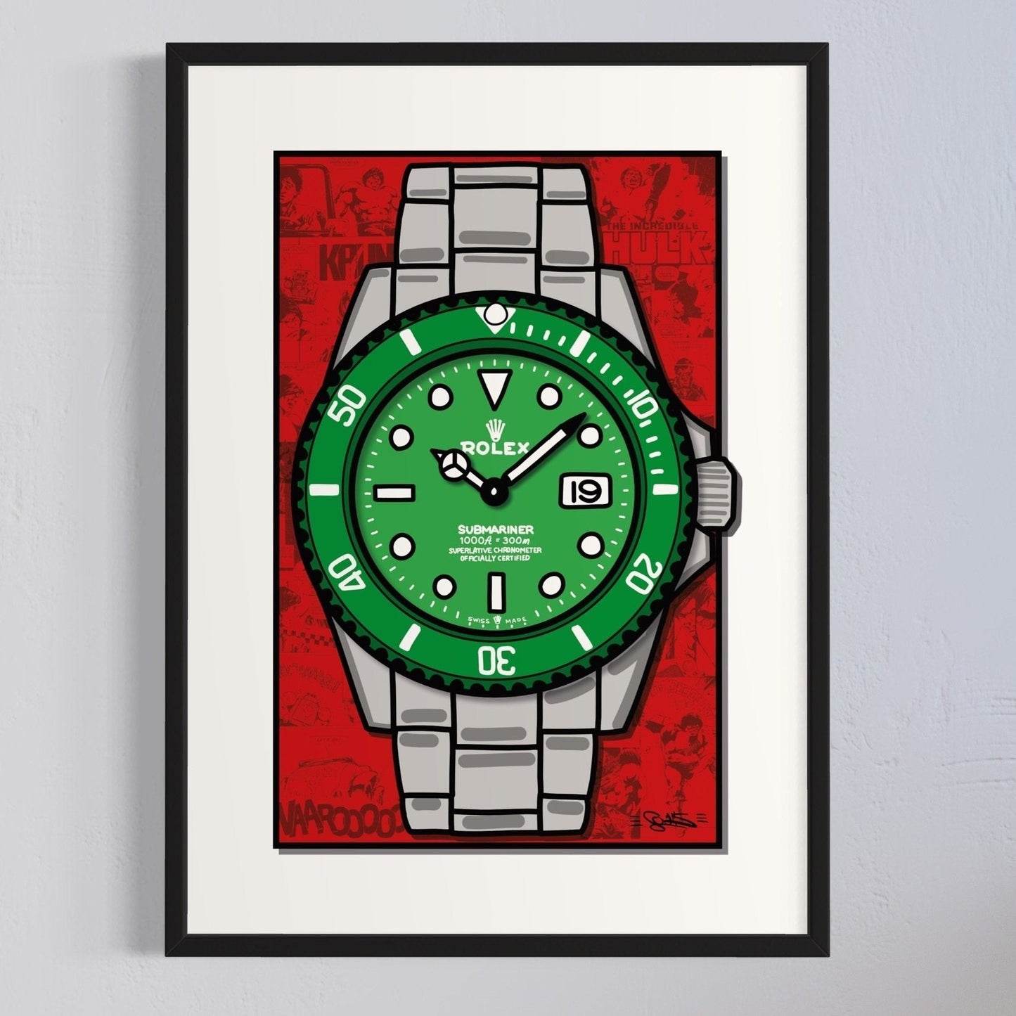 Quadro The Incredible Sub (Opera d'arte 3D) X