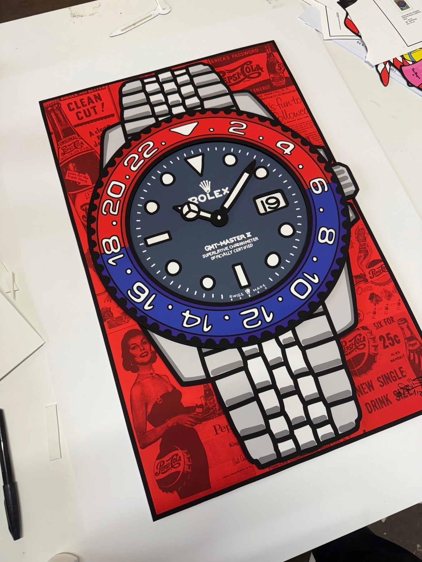 Quadro Pepsi GMT (Opera d'arte 3D) X