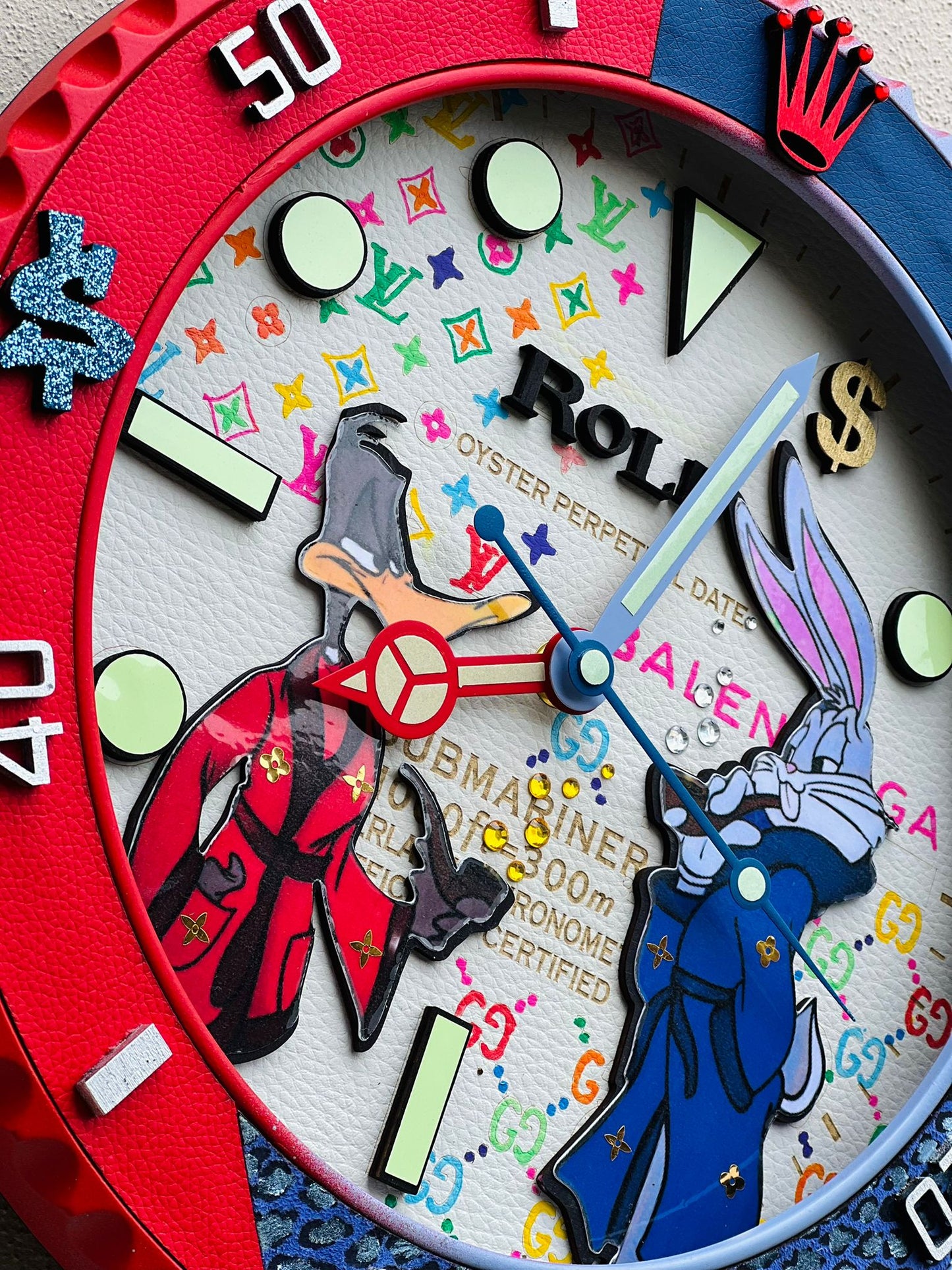 Orologio Sub Bugs Bunny and Daffy Duck da Parete X