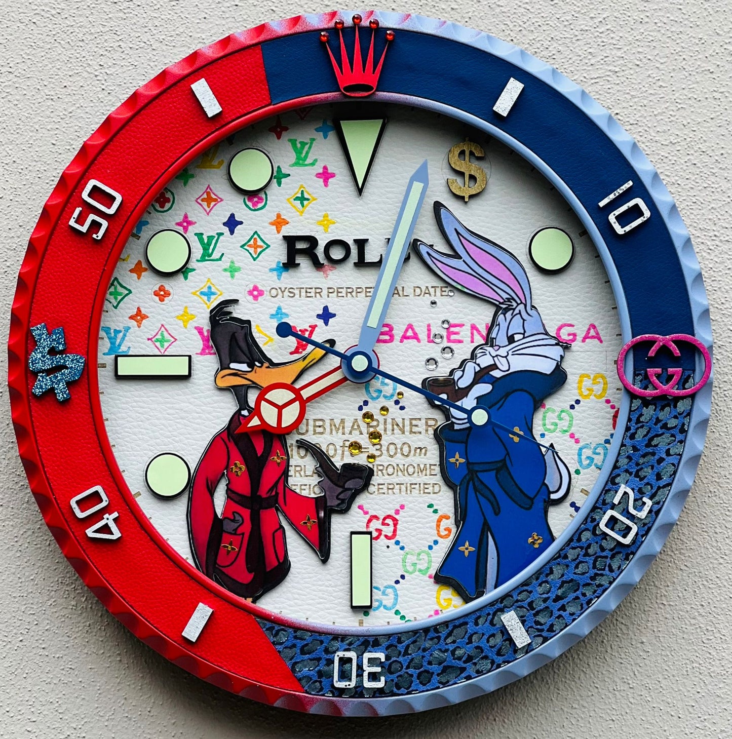 Orologio Sub Bugs Bunny and Daffy Duck da Parete X