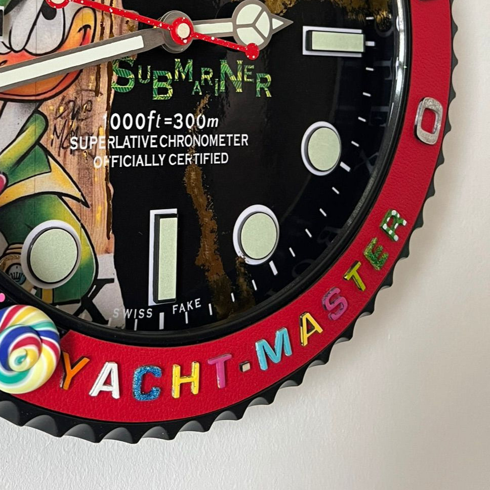 Orologio Sub The Crazy Duck Custom da Parete X