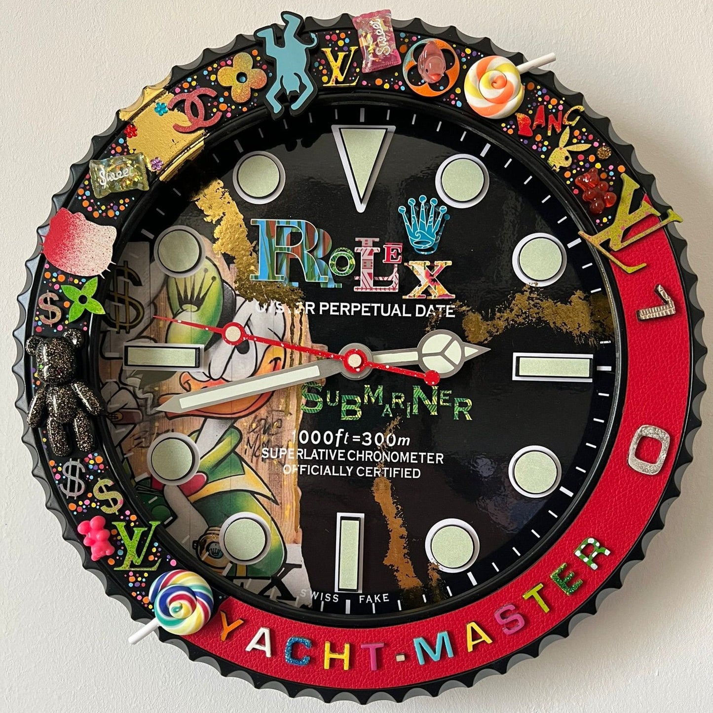Orologio Sub The Crazy Duck Custom da Parete X