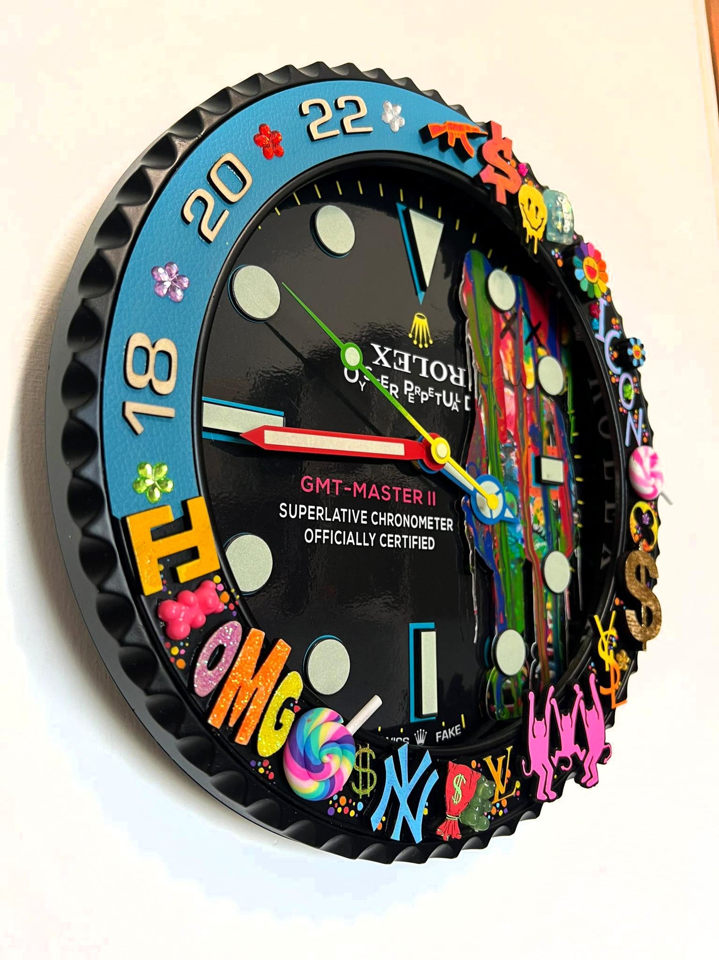 Orologio Sub Bearbrick Custom da Parete X