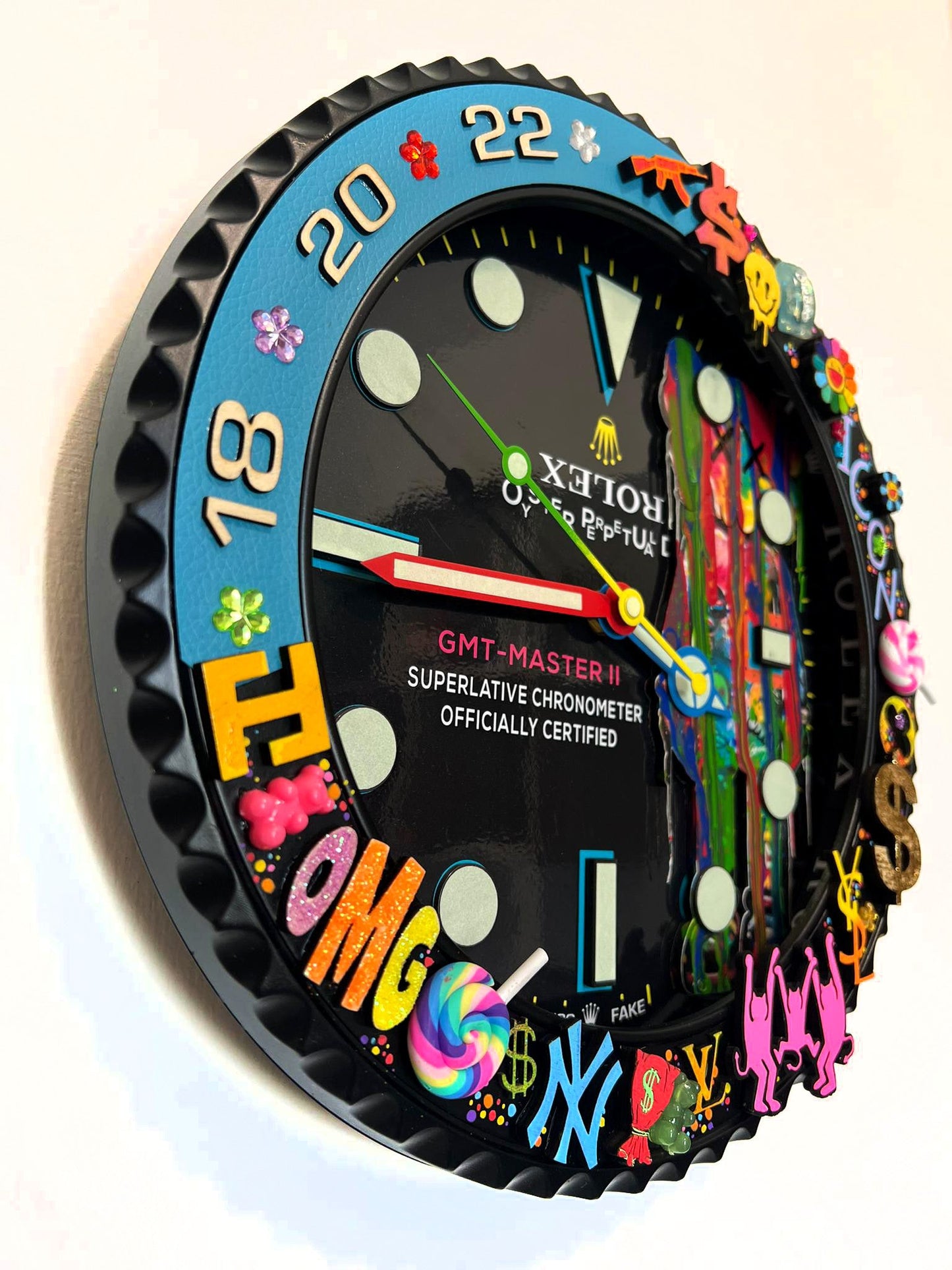Orologio Sub Bearbrick Custom da Parete X