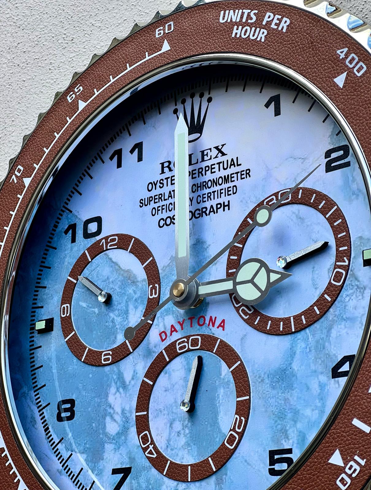 Orologio Day Blue Marble Custom da Parete X