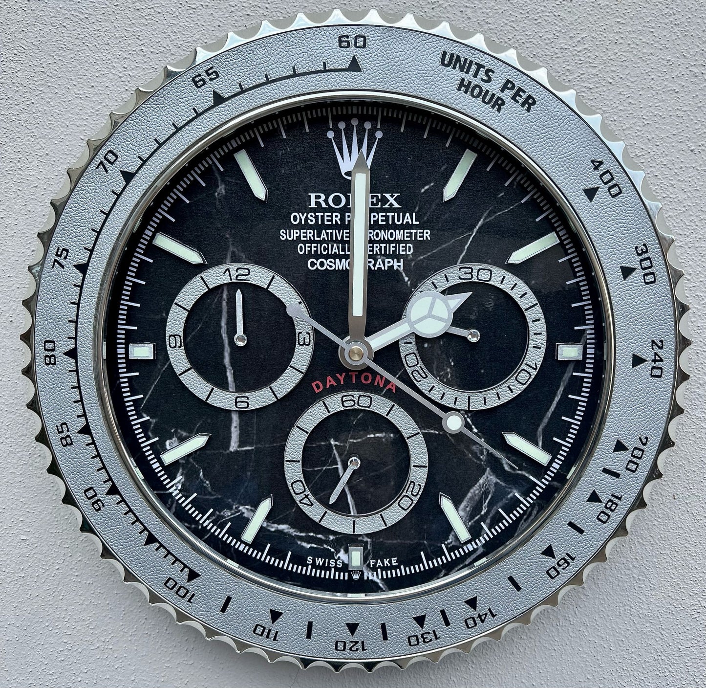 Orologio Day Pure Marble Custom da Parete X