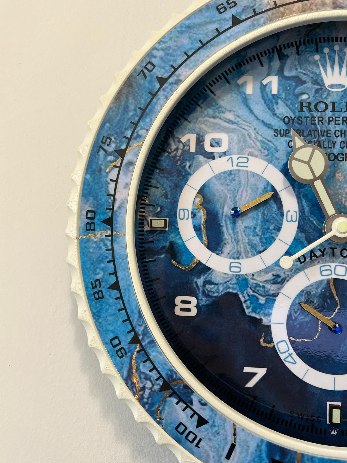 Orologio Day Blue Wave Custom da Parete X