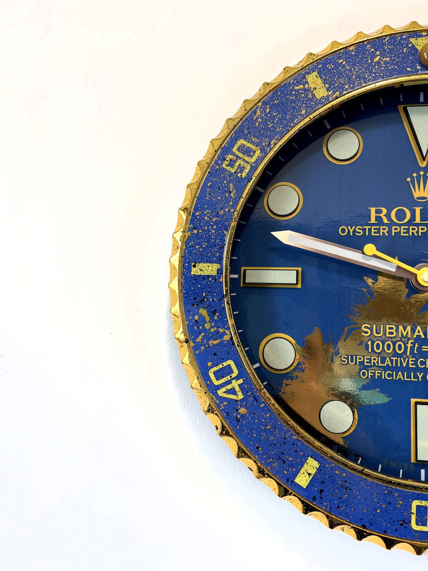 Orologio Sub Deep Blue Custom da Parete X