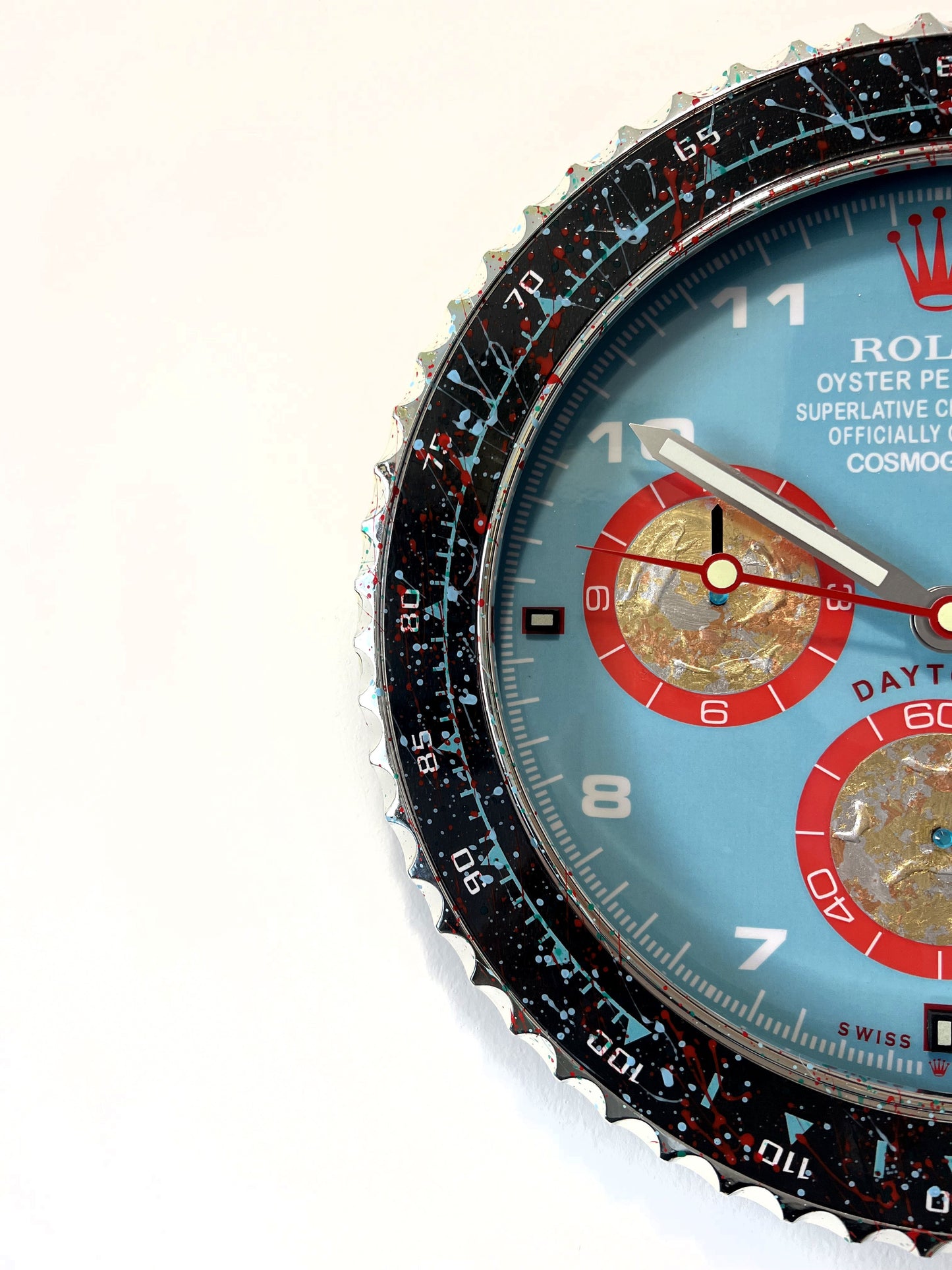 Orologio Day Dirty Blue Custom da Parete X