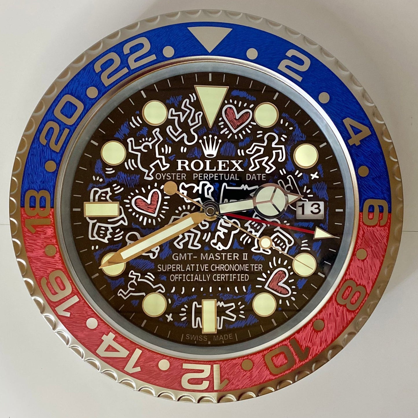 Orologio GMT Keith Custom da Parete X