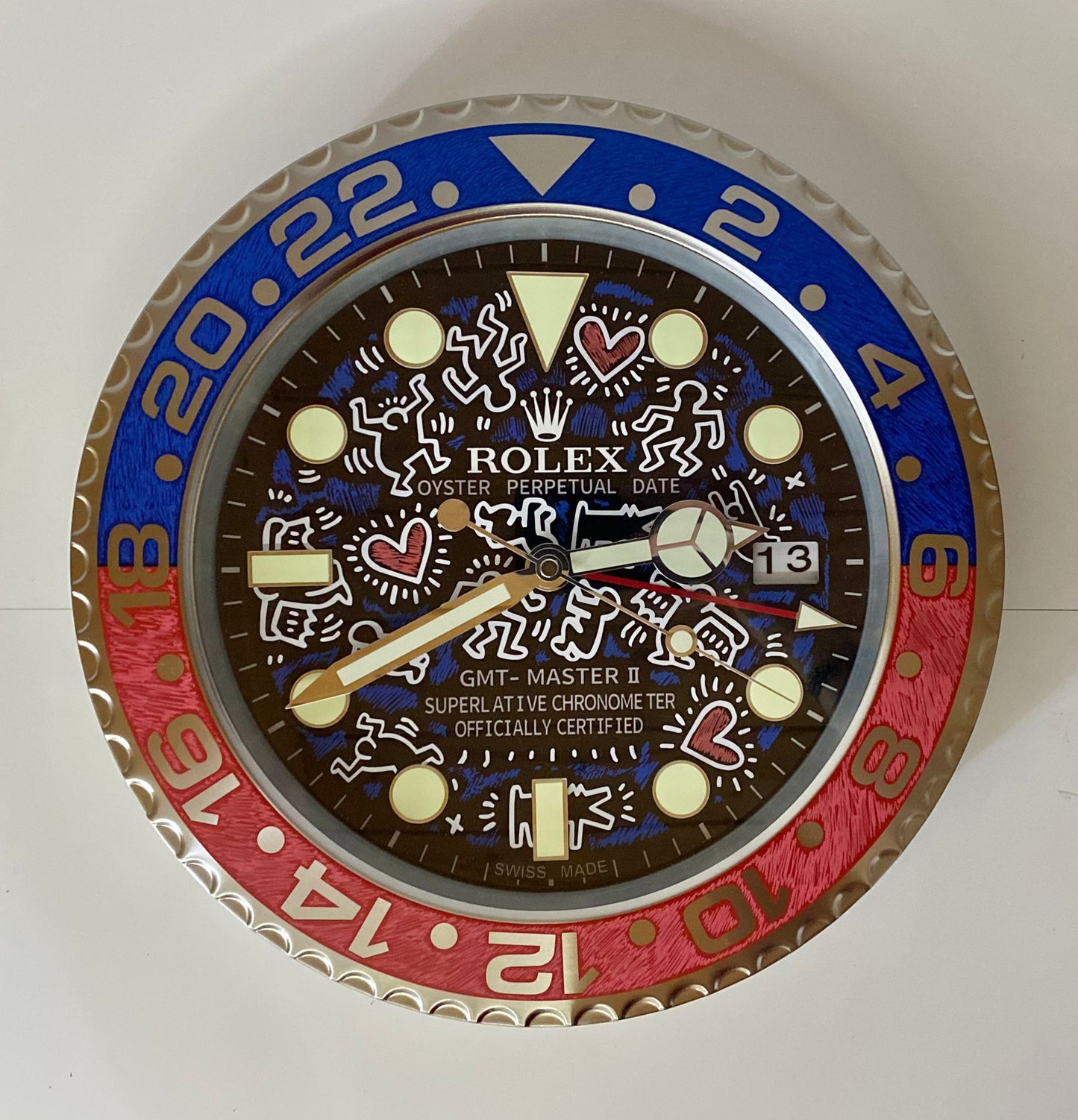 Orologio GMT Keith Custom da Parete X