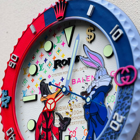 Orologio Sub Bugs Bunny and Daffy Duck da Parete X