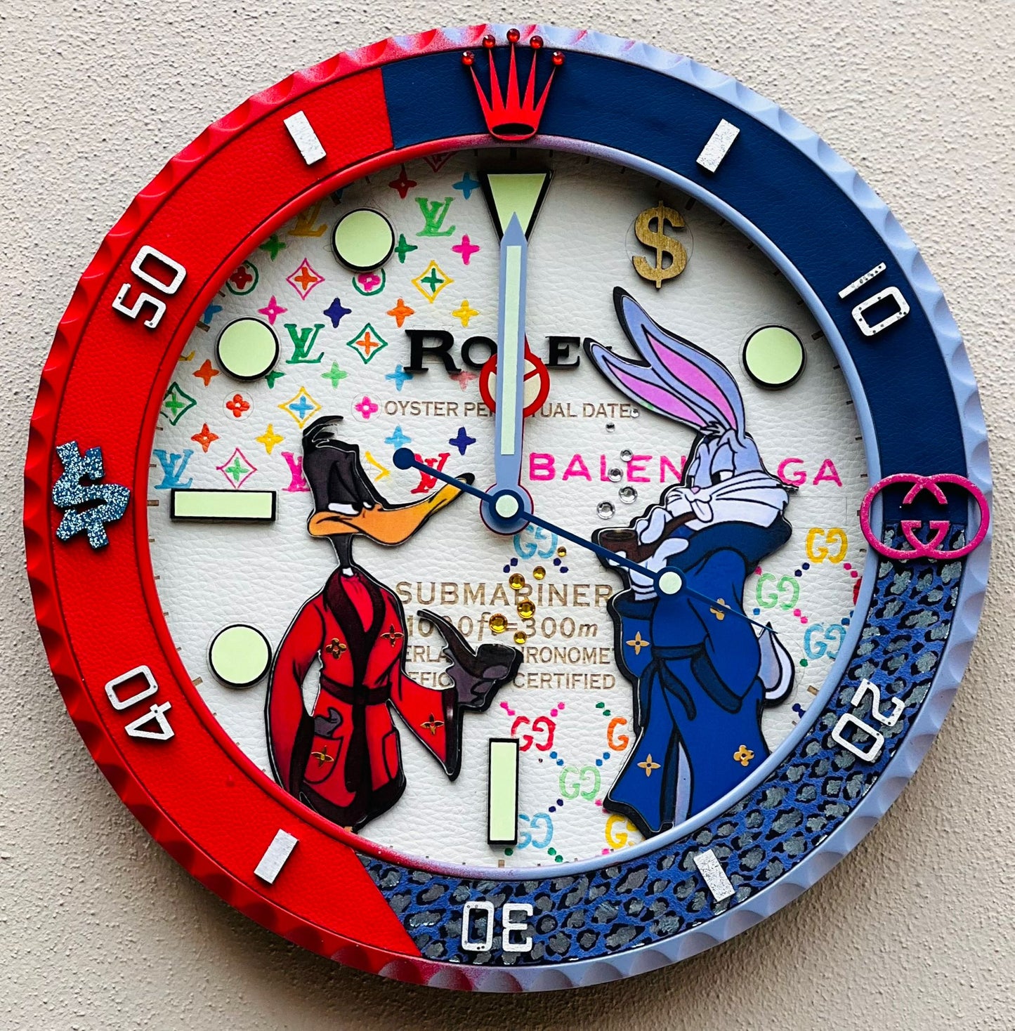 Orologio Sub Bugs Bunny and Daffy Duck da Parete X