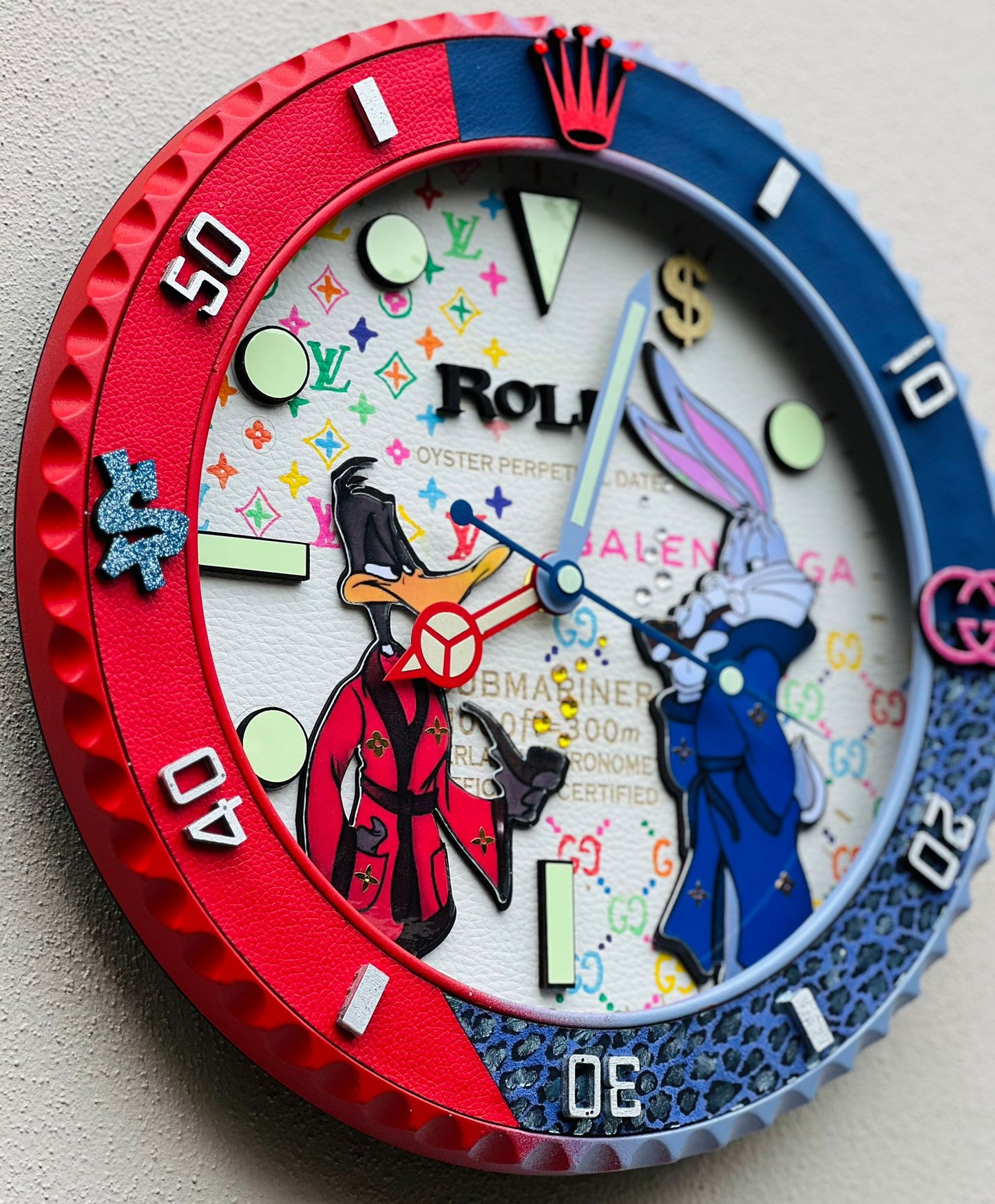 Orologio Sub Bugs Bunny and Daffy Duck da Parete X