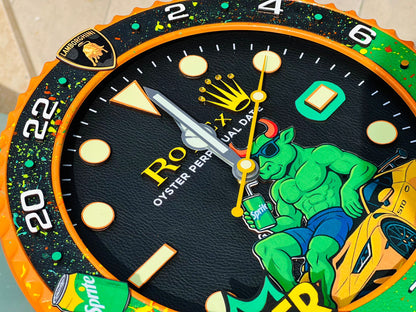 Orologio GMT The Lamborghini Bull Custom da Parete X