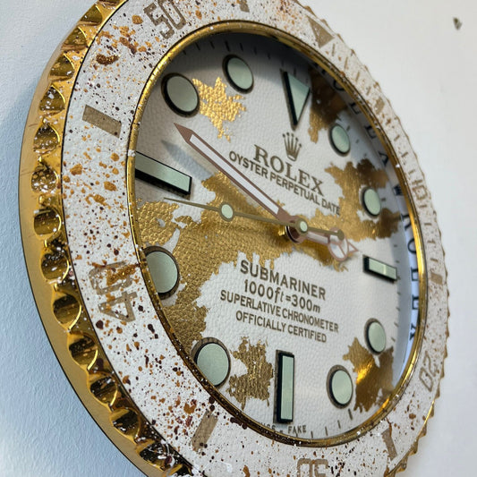 Orologio Sub Golden Skin Custom da Parete X