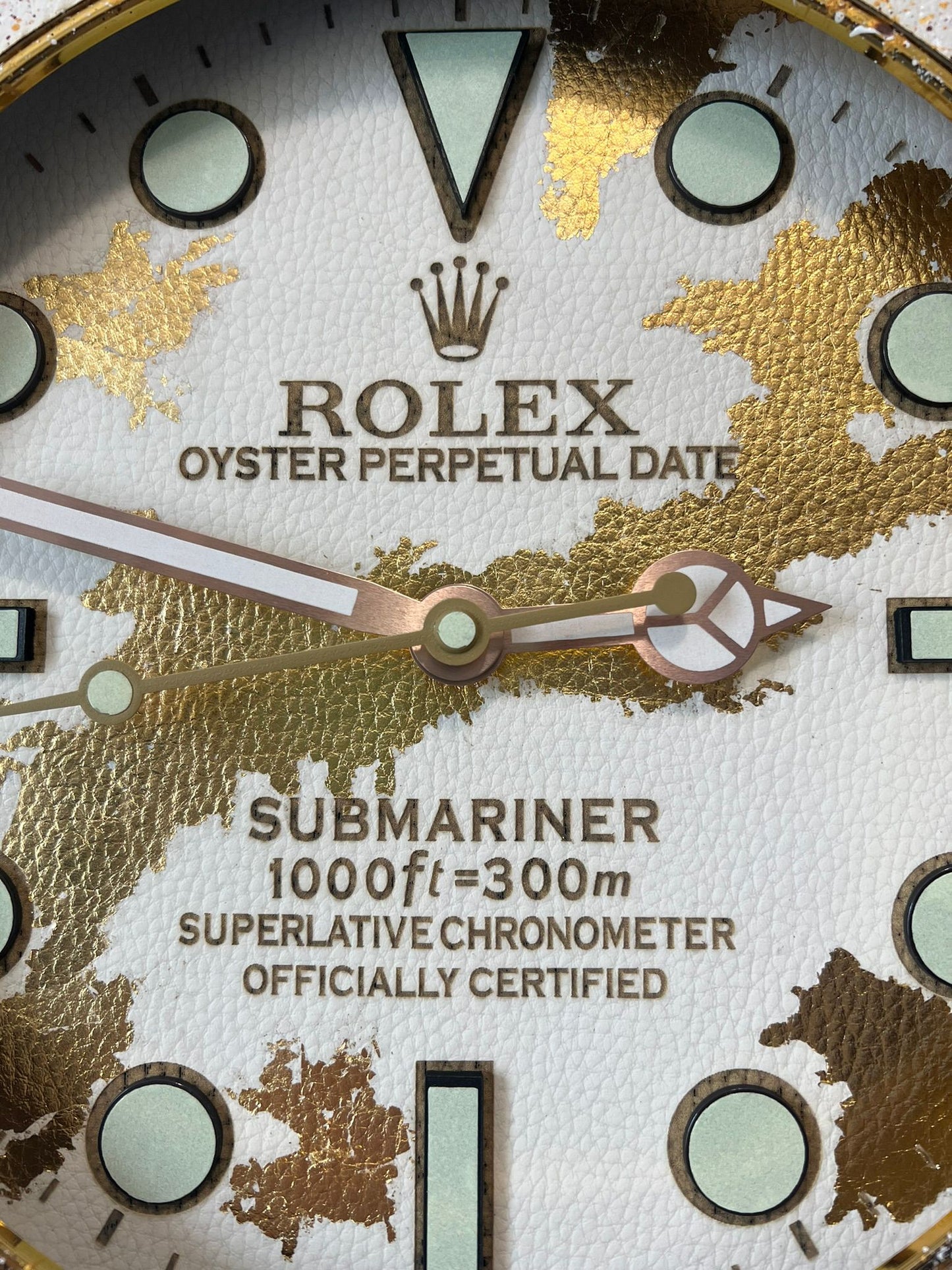 Orologio Sub Golden Skin Custom da Parete X