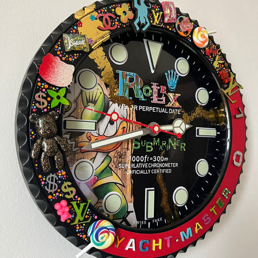 Orologio Sub The Crazy Duck Custom da Parete X