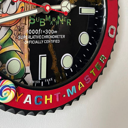 Orologio Sub The Crazy Duck Custom da Parete X
