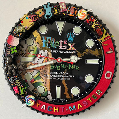Orologio Sub The Crazy Duck Custom da Parete X