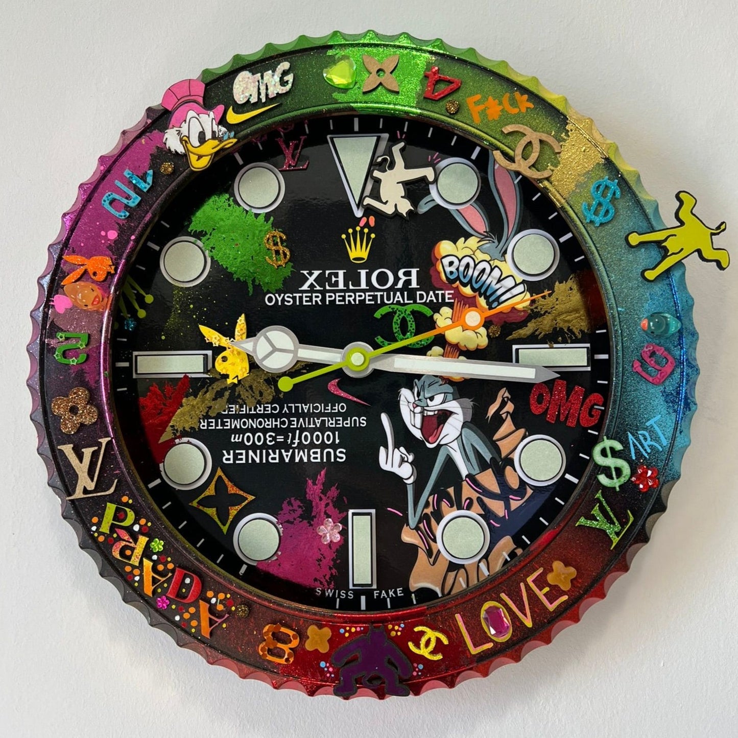 Orologio Sub The Crazy Rabbit Custom da Parete X