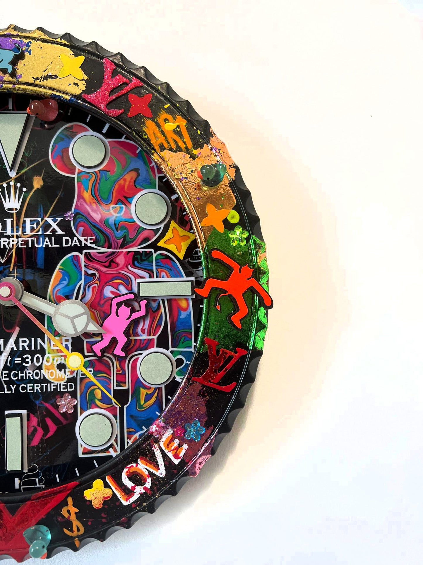 Orologio Sub Bearbrick Custom da Parete X