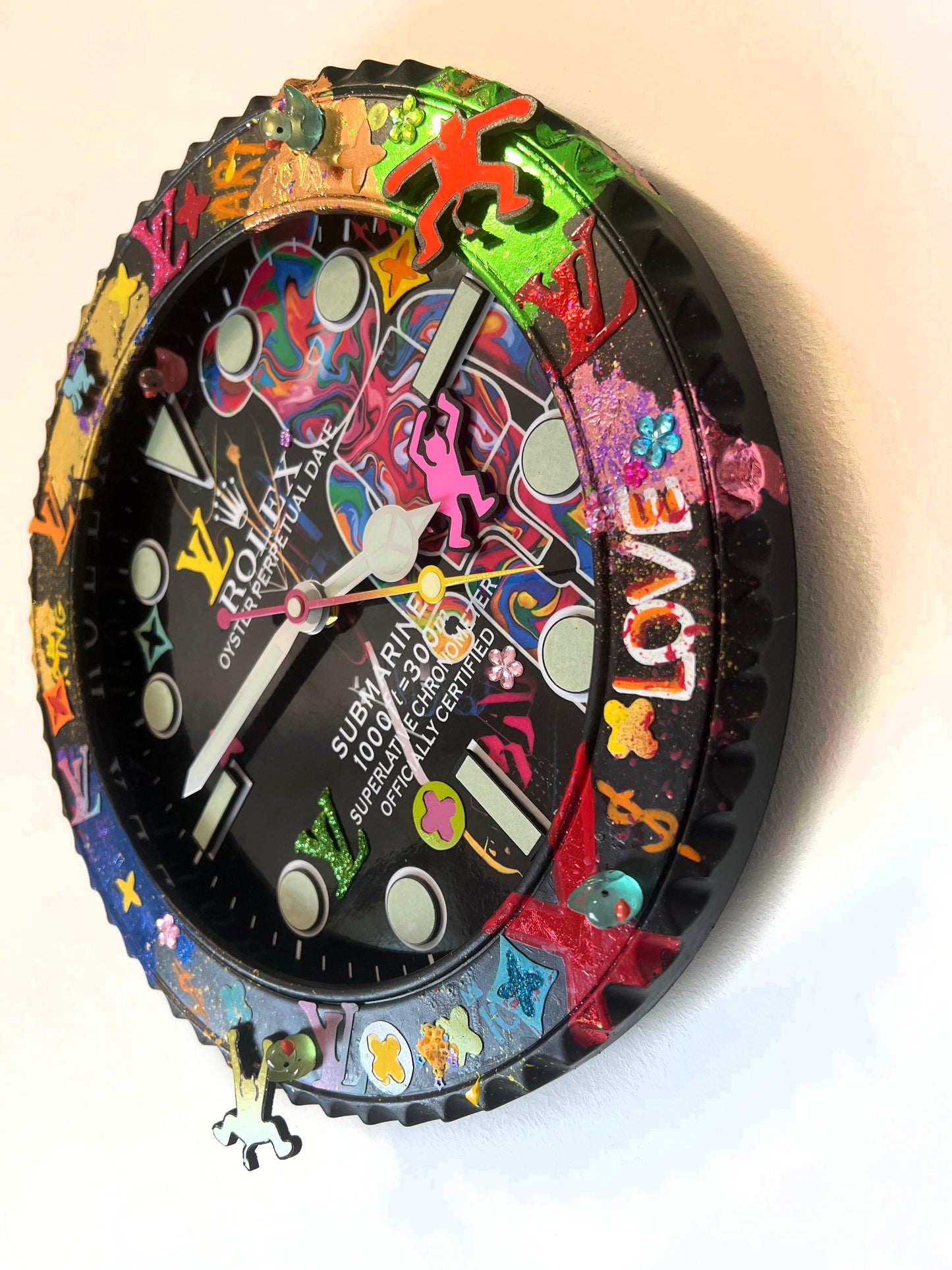 Orologio Sub Bearbrick Custom da Parete X