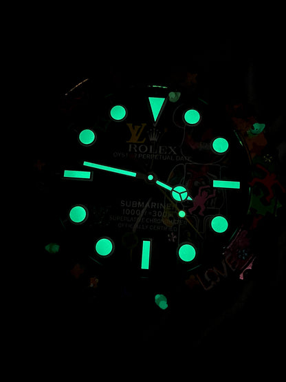 Orologio Sub Bearbrick Custom da Parete X
