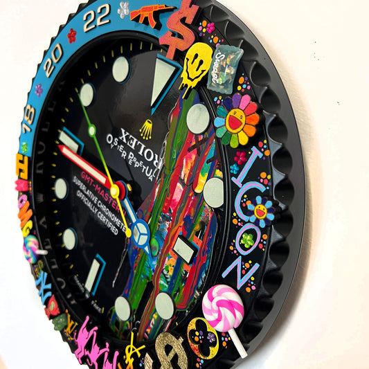Orologio Sub Bearbrick Custom da Parete X