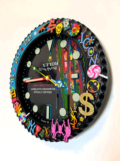 Orologio Sub Bearbrick Custom da Parete X