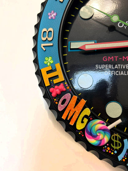 Orologio Sub Bearbrick Custom da Parete X
