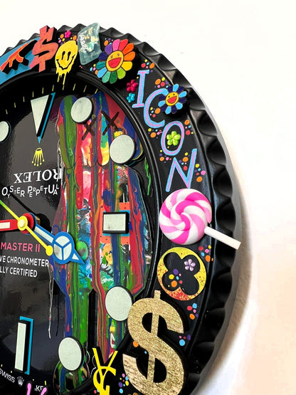 Orologio Sub Bearbrick Custom da Parete X