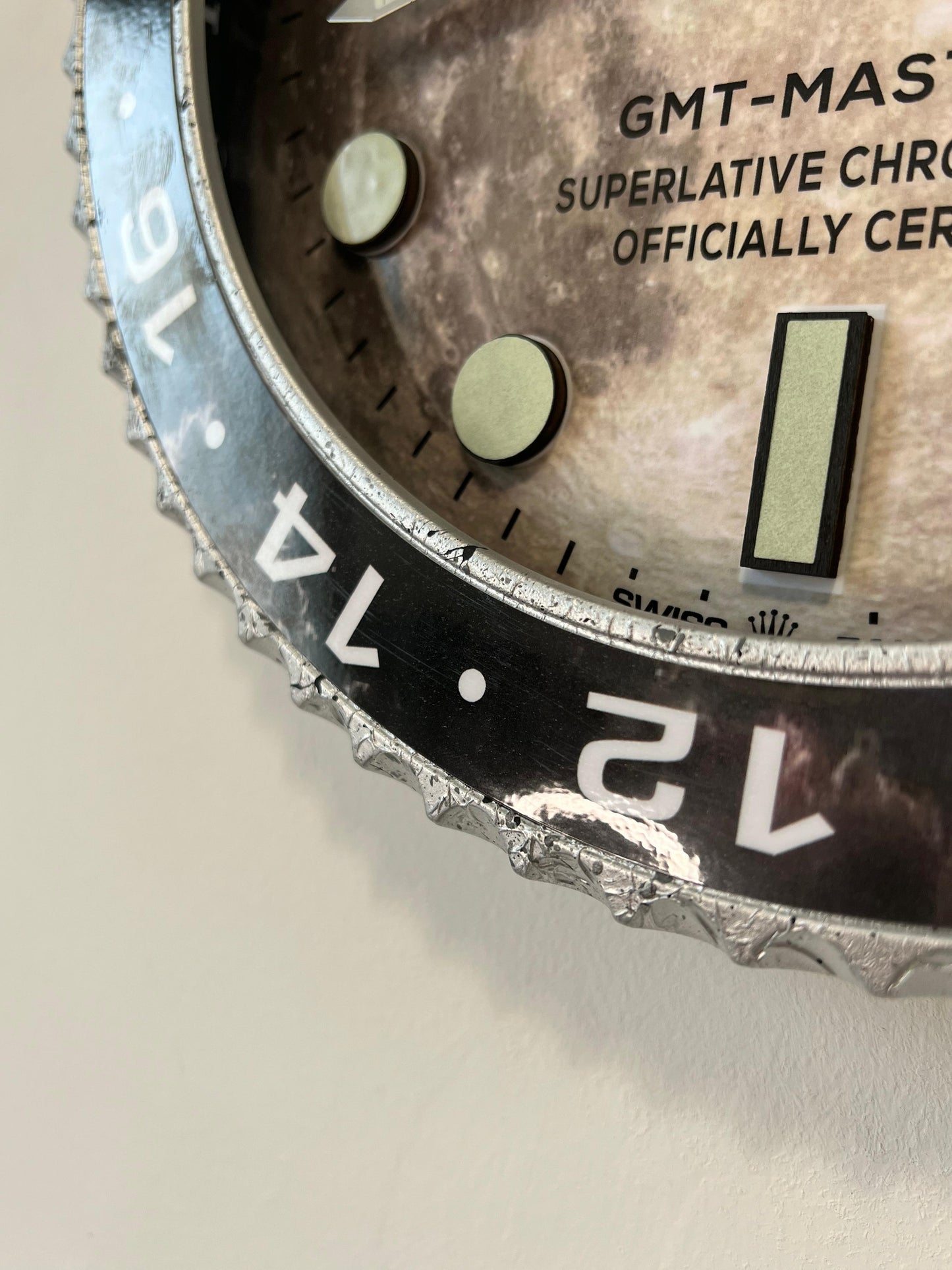 Orologio GMT Gray Marble Custom da Parete X