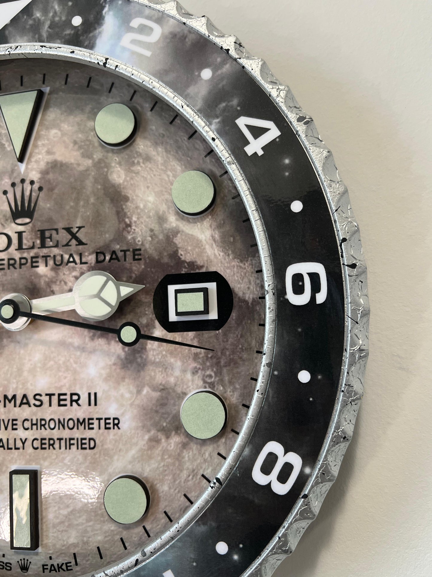 Orologio GMT Gray Marble Custom da Parete X