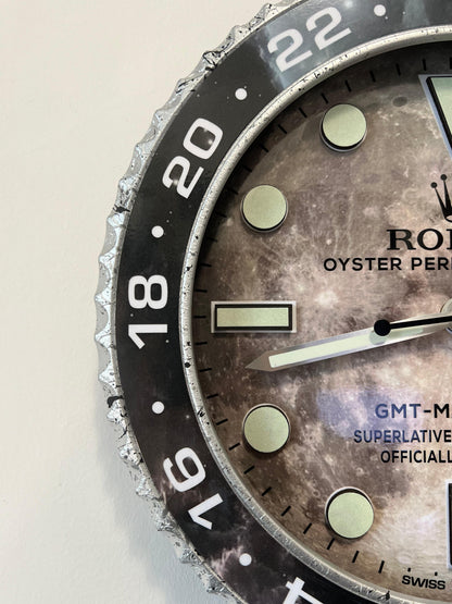 Orologio GMT Gray Marble Custom da Parete X