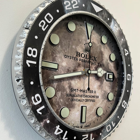 Orologio GMT Gray Marble Custom da Parete X