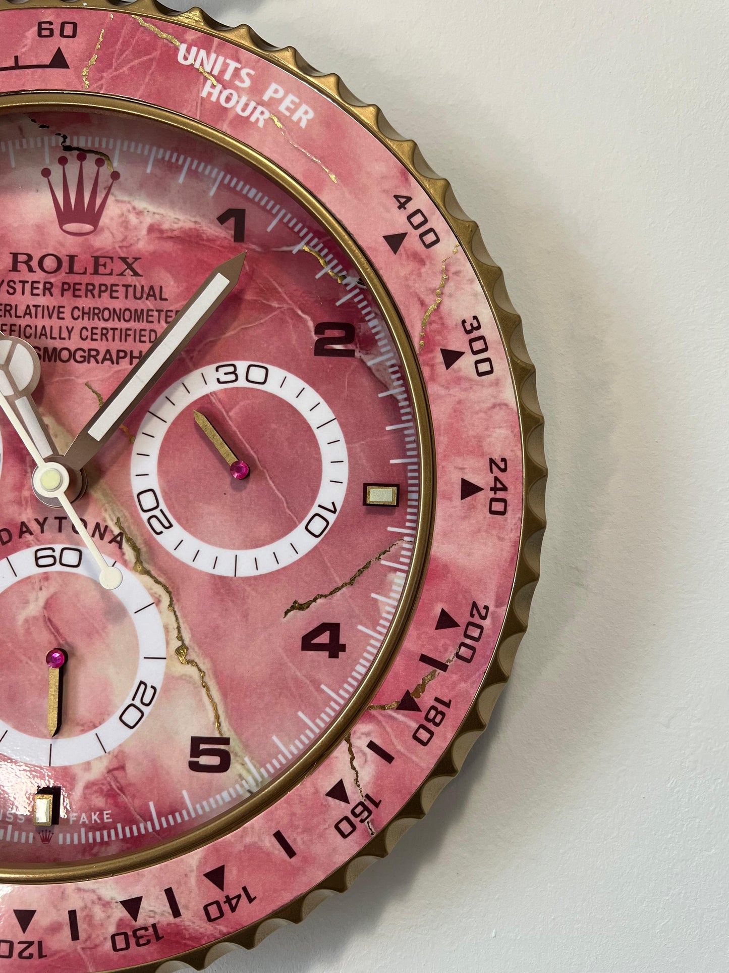 Orologio Day Pink Wave Custom da Parete X