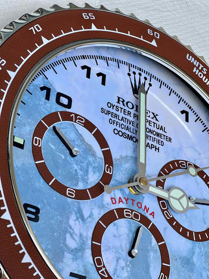 Orologio Day Blue Marble Custom da Parete X