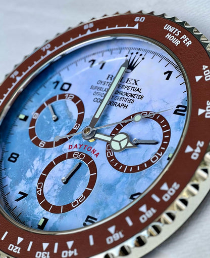 Orologio Day Blue Marble Custom da Parete X