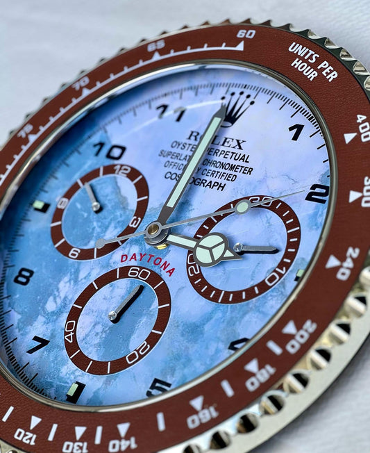 Orologio Day Blue Marble Custom da Parete X