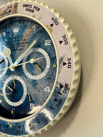 Orologio Day Blue Wave Custom da Parete X
