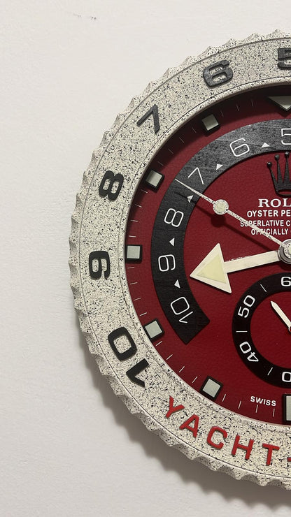 Orologio Yacht Red Blood Custom da Parete X