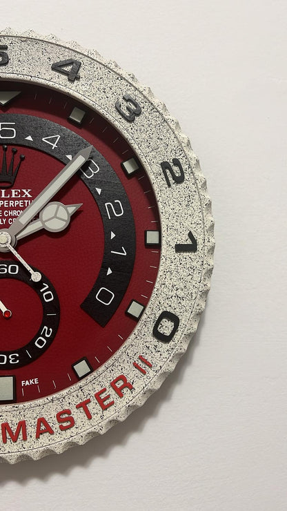 Orologio Yacht Red Blood Custom da Parete X
