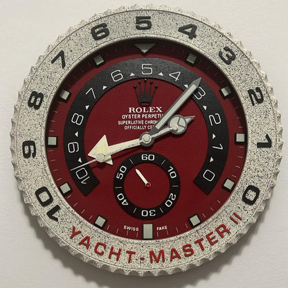 Orologio Yacht Red Blood Custom da Parete X