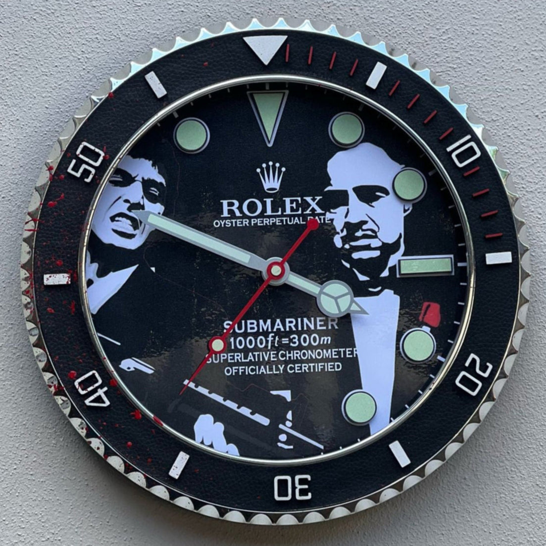 Orologio Sub Scarface Custom da Parete X
