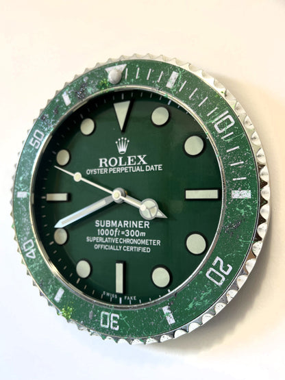 Orologio Sub Classic Green Custom da Parete X
