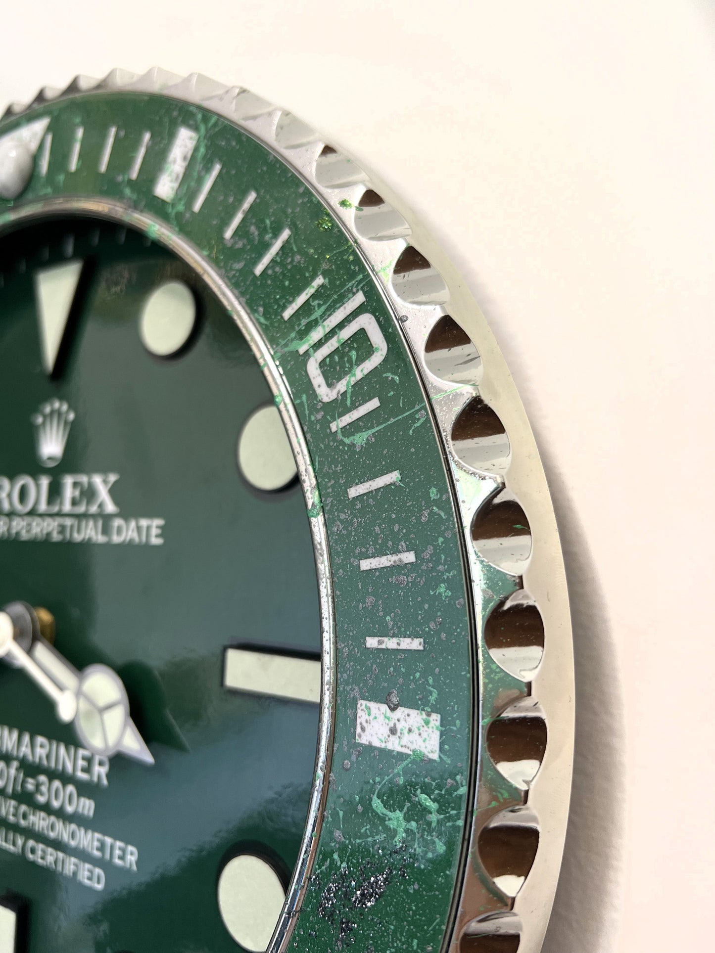 Orologio Sub Classic Green Custom da Parete X