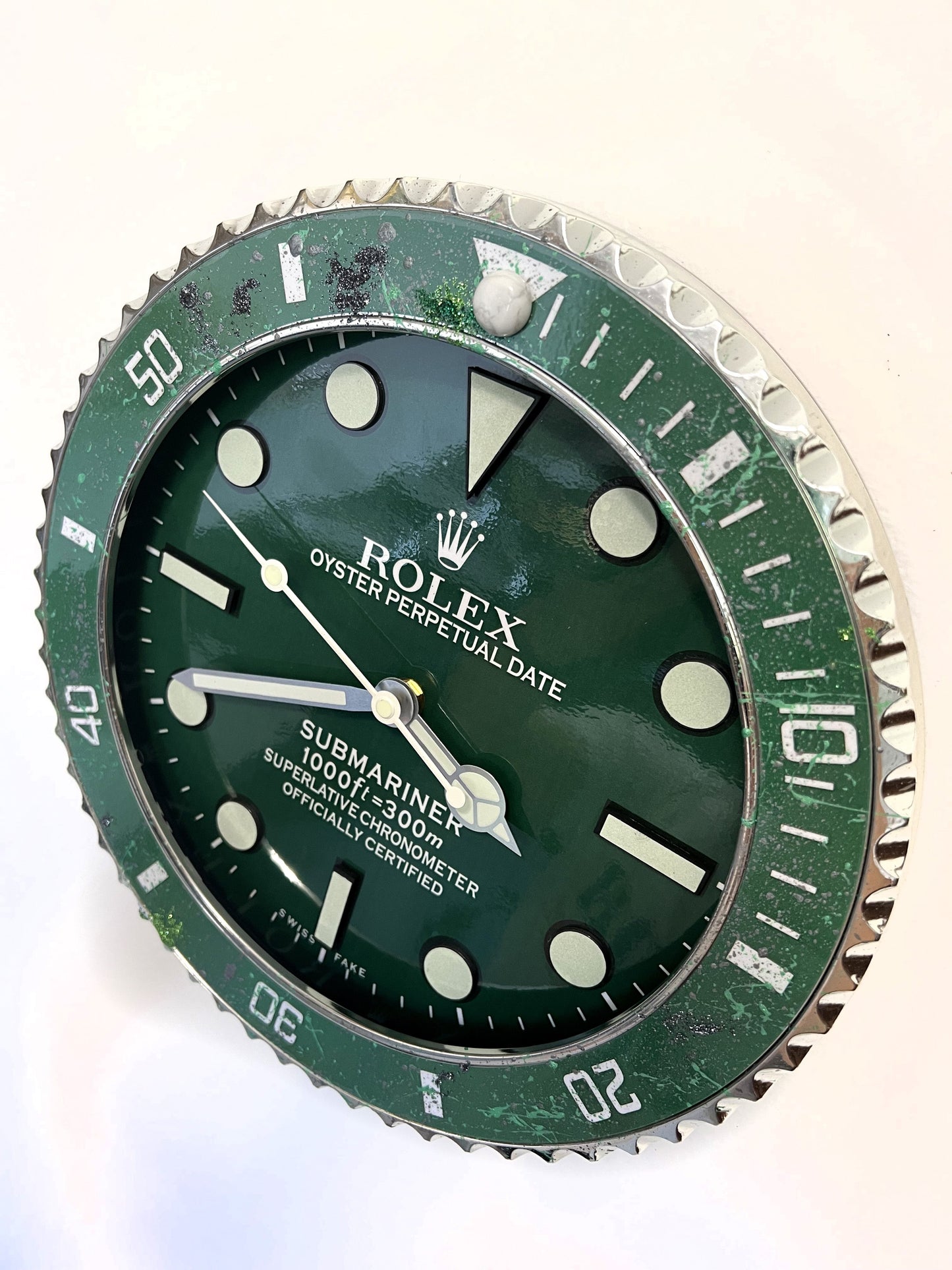Orologio Sub Classic Green Custom da Parete X