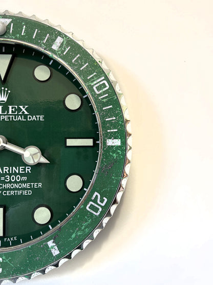 Orologio Sub Classic Green Custom da Parete X