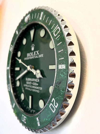 Orologio Sub Classic Green Custom da Parete X